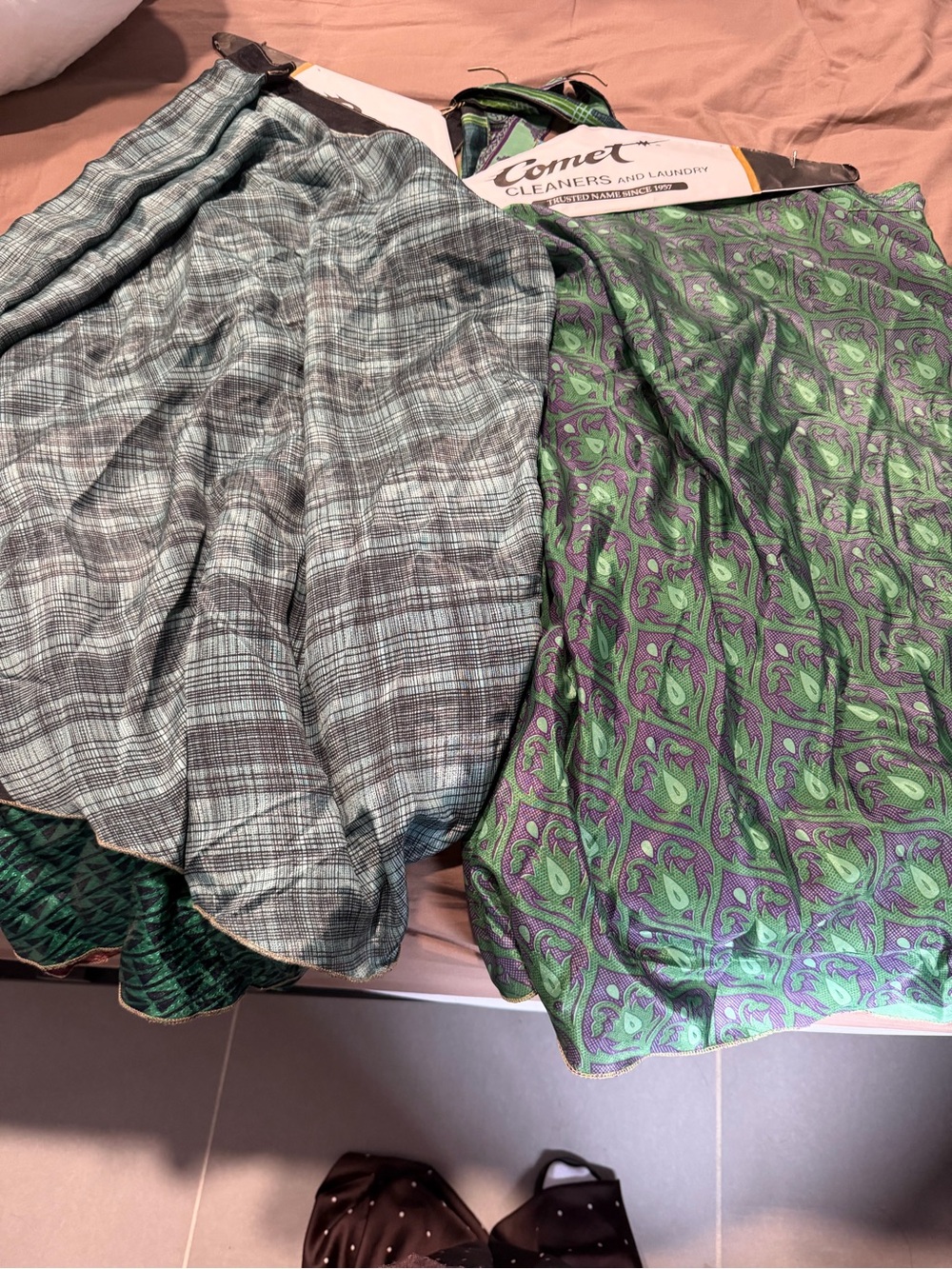Handmade Green Patterned Circle Skirts - Bundle